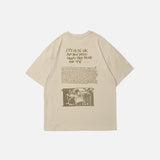 Can't Say FxxK Bunny Print T-shirt
