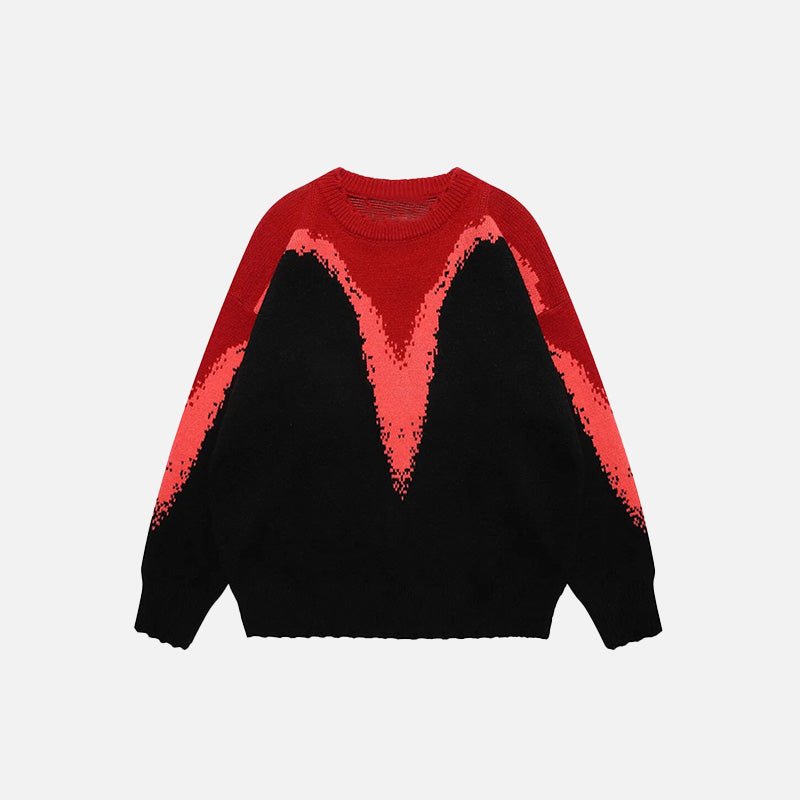 Oversized Melting Colors Sweater