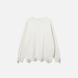 Butterfly Embroidery Loose Sweater