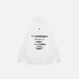 Solid Color Letter Print Hoodie