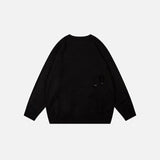 Loose Worm Ripped Sweater