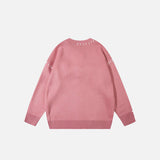 Loose Cute Mushrooms Knitted Sweater