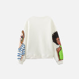 Modern Ladies Print Sweatshirts