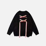 Butterfly Embroidery Loose Sweater