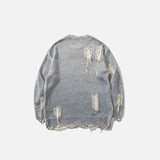 Y2K Ripped Loose Sweater