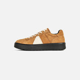 Vintage Yellow Brown Leather Shoes