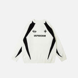 Letter Patchwork Oversized Sweater