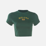 Y2K Milano Crop T-shirt