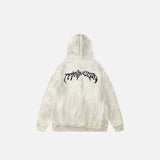 Washed Cotton Zip-up Hoodie