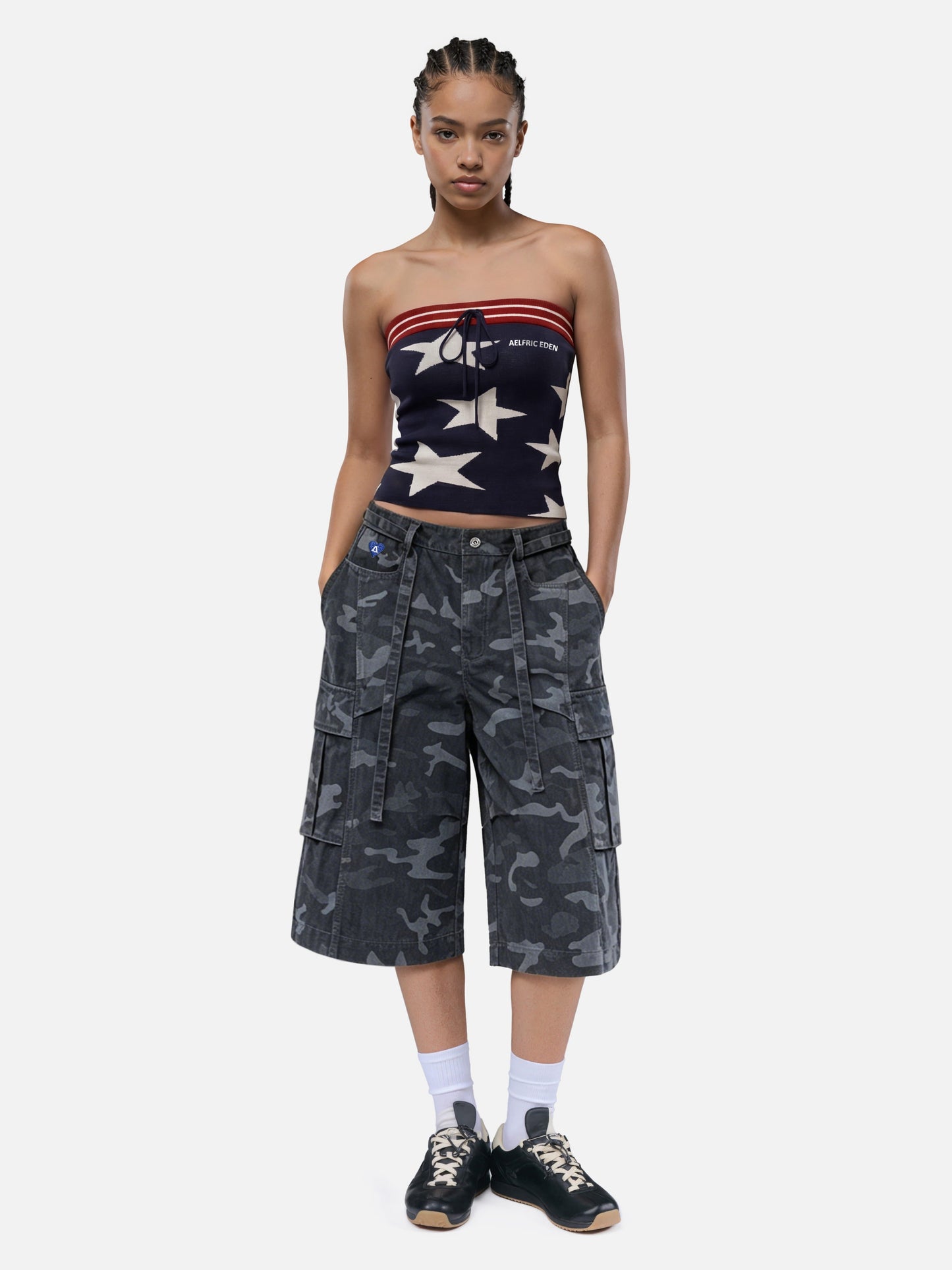 Star Knit Tube Top