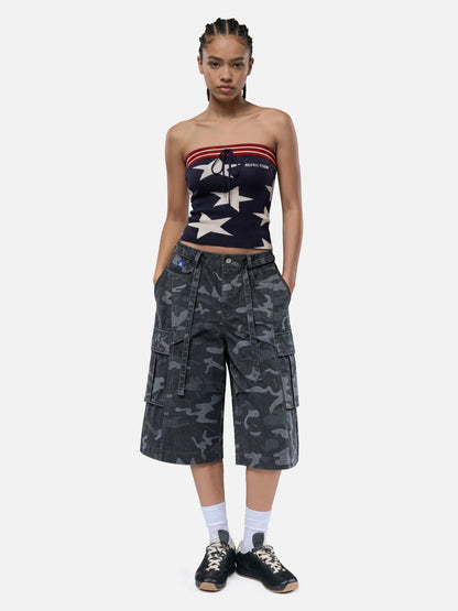 Star Knit Tube Top