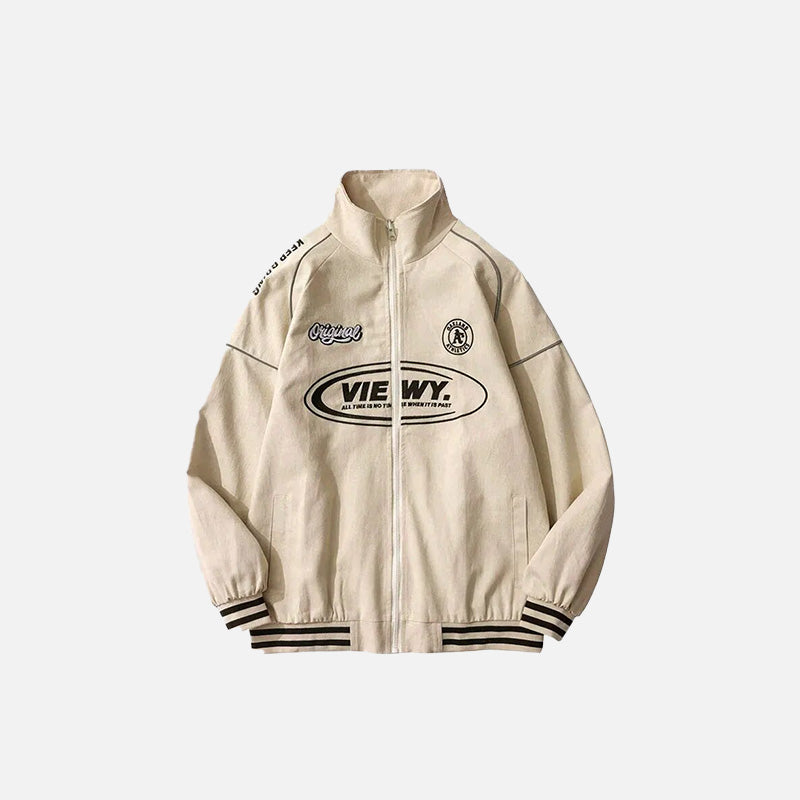 Sports Stand Collar Windbreaker Jacket