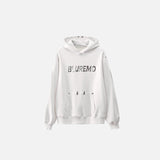 Embroidery Letter Print Hoodie
