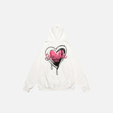 Loose Letter Print Hoodie