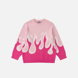 Flame Print Sweater