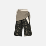 Y2K Cool Camo Vibe Drawstring Wide Leg Jogger