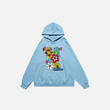 Smiley Sunflowers Retro Hoodie