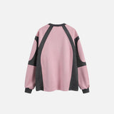 Retro Cuff Sleeves Sweatshirt