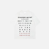 American Style Contrast Letter Print T-Shirt