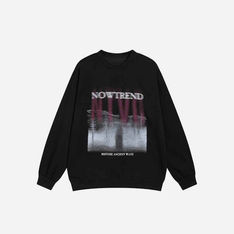 Forest Fog Graphic Sweatshirt