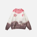 Ice Cream Distressed Knitted Sweater