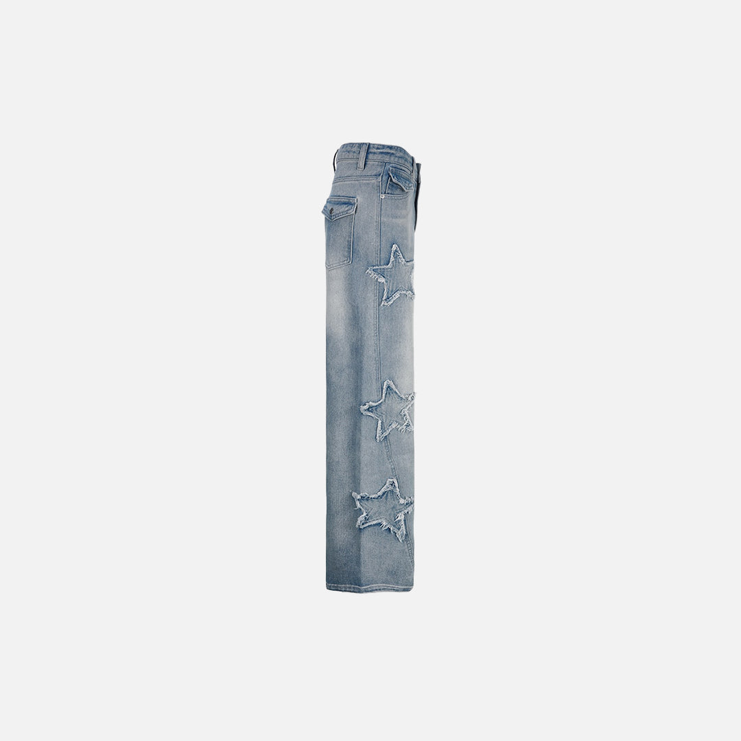 Y2k Star Patchwork Jeans