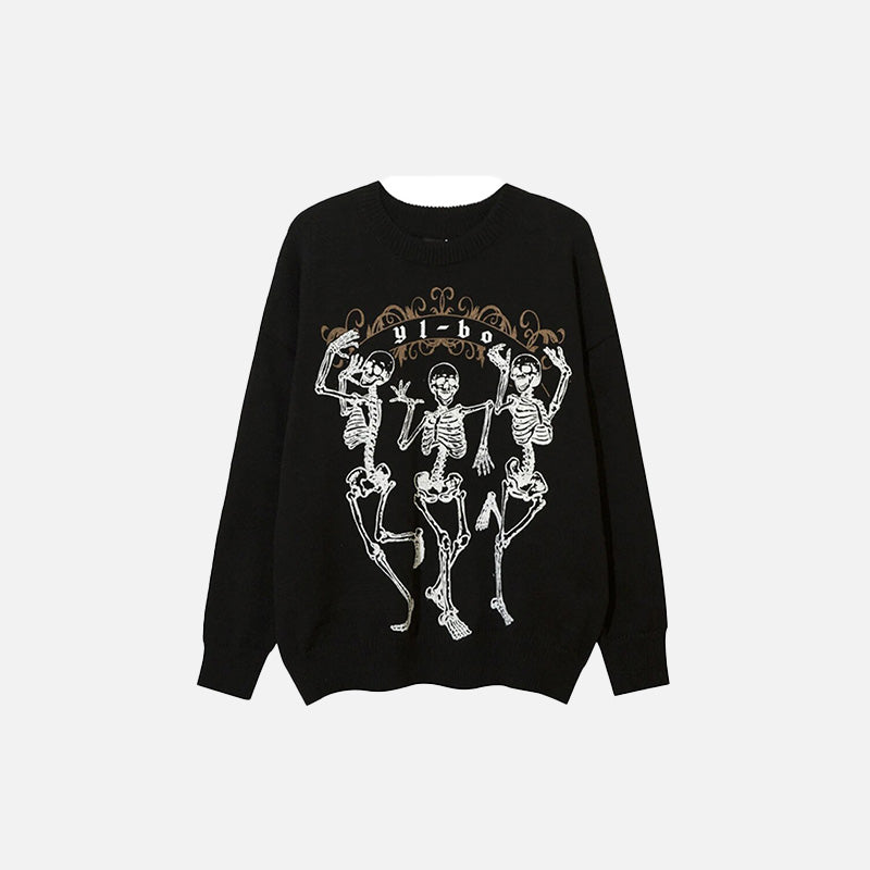 Happy Skeletons Knitted Sweater