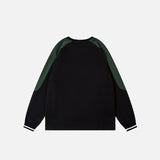 Retro Black Green Oversized Sweatshirt