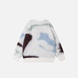 Color Blocks Ice Cream Pattern Sweater
