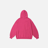 Unusual Cat Graphic Print Hoodie