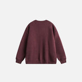 Stitched Ropes Embroidery Sweater