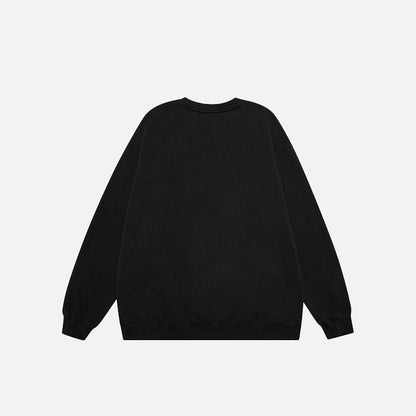 "Endless Road" Letter Print Sweatshirt