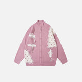 Loose Embroidery Knitted Sweater