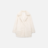 Warm Thick Faux Fur Casaul Woven Coat