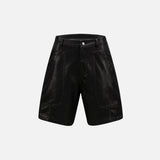 Big Pocket Patchwork Vintage Loose Shorts