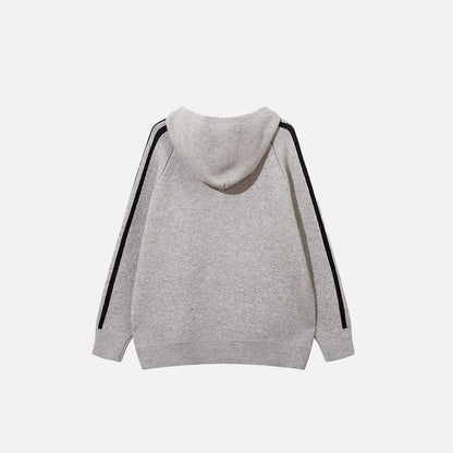 Striped Sports Style Loose Hoodie
