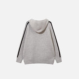 Striped Sports Style Loose Hoodie