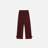 Drawstring Solid Cargo Pants