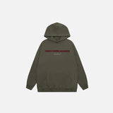 Roman Empire Letter Print Hoodie
