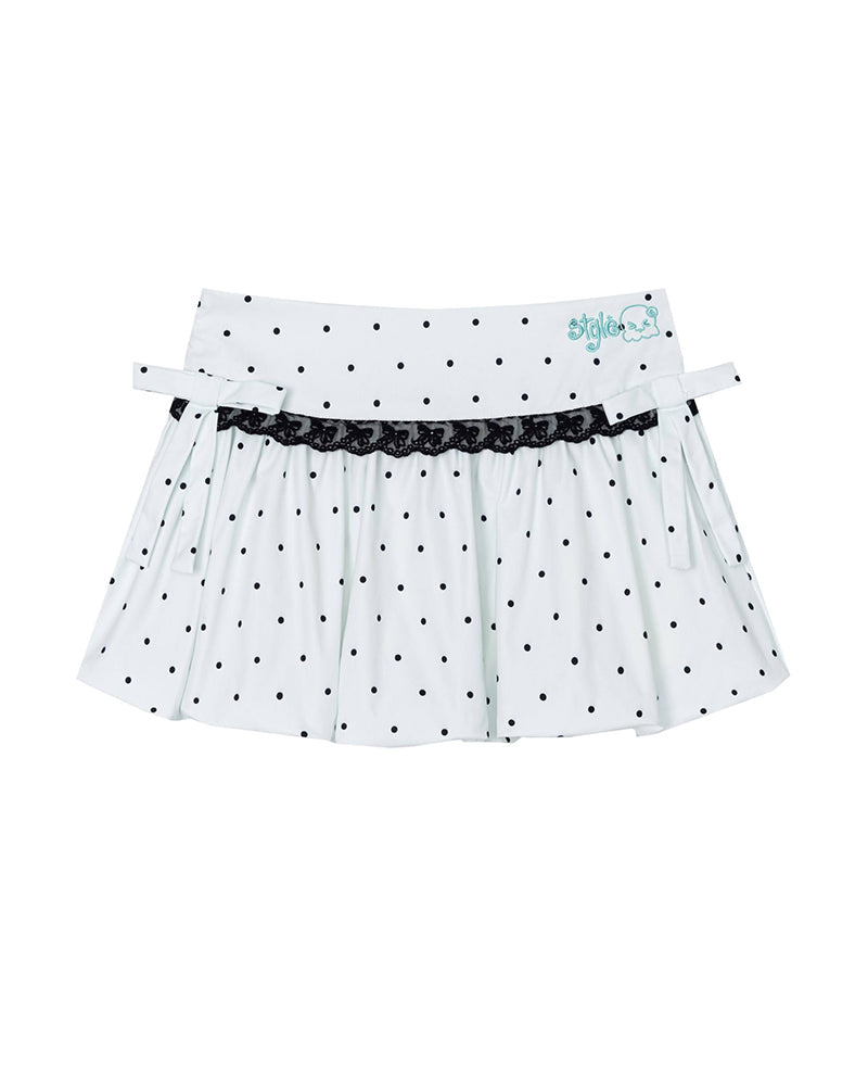 Polka Dot Mini Skirt