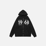 Oversized 1968 Zip-up Hoodie