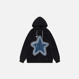 Patchwork Oversized Y2K Hoodie