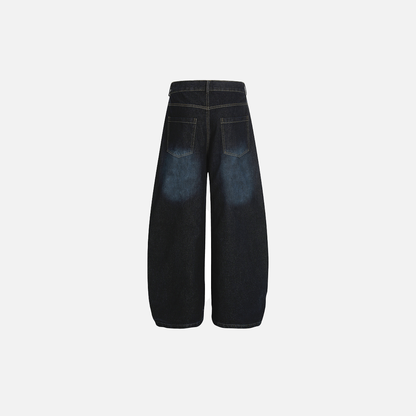 Vibrant Plaid Patchwork Punk Wide Leg Jeans