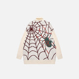 Spider Web Graphic Sweater