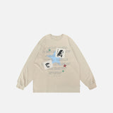 Vintage Embroidery Patch Letter T-Shirt