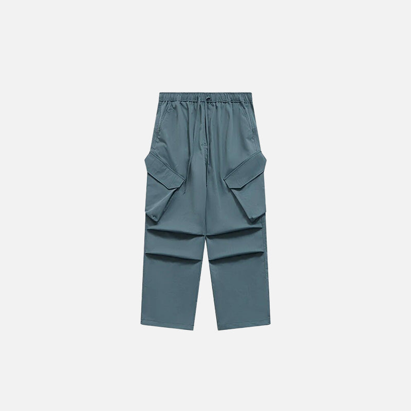 Pleated Baggy Cargo Pants