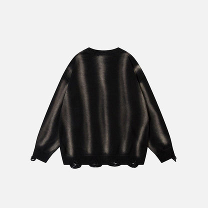 Loose Zebra Chain Sweater