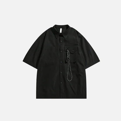 Oversized Rope Pocket Shirt