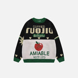 Vintage Apple Print Sweater