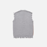 Y2K Vintage Distressed Knitted Vest